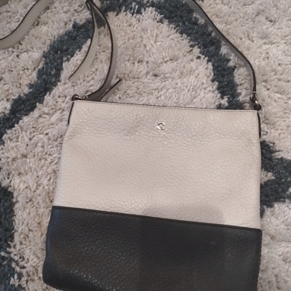 Kate Spade cross body bag - medium size cream and black